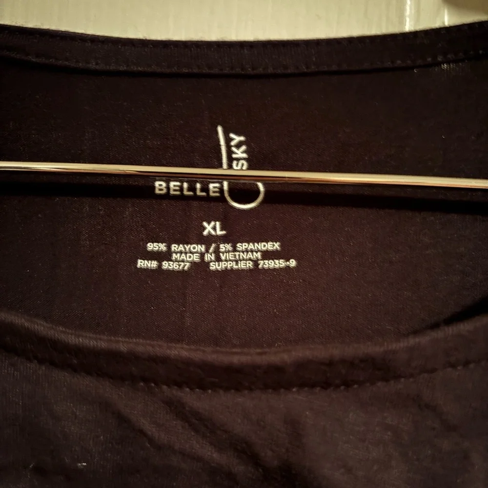 *SOLD on Vinted* Belle Sky Black Chest Cutout Long Sleeve Shirt - Picture 2 of 2